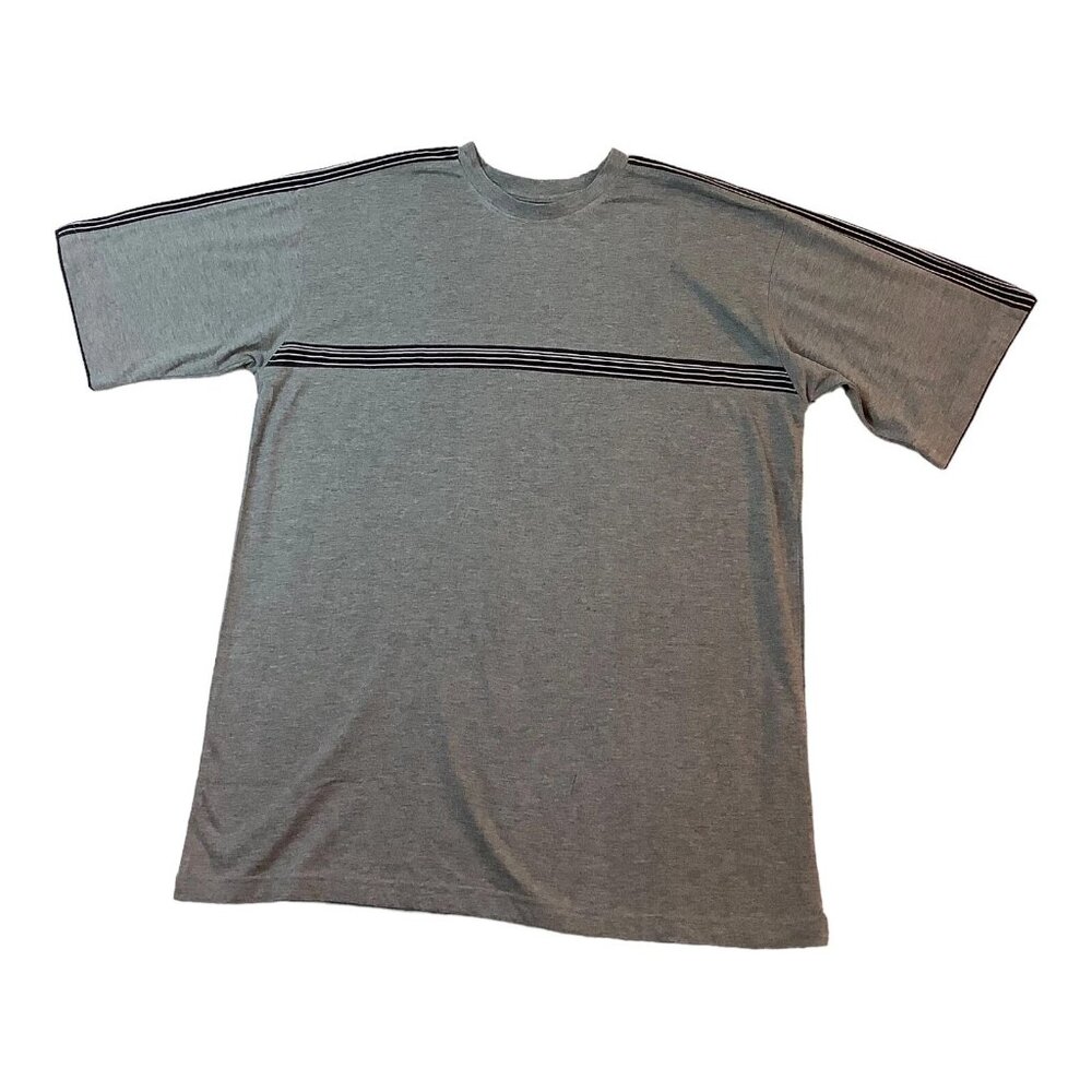 Yago Sportswear Mens Short Sleeve Crew Neck Tee Shirt Gray Mens Size Large